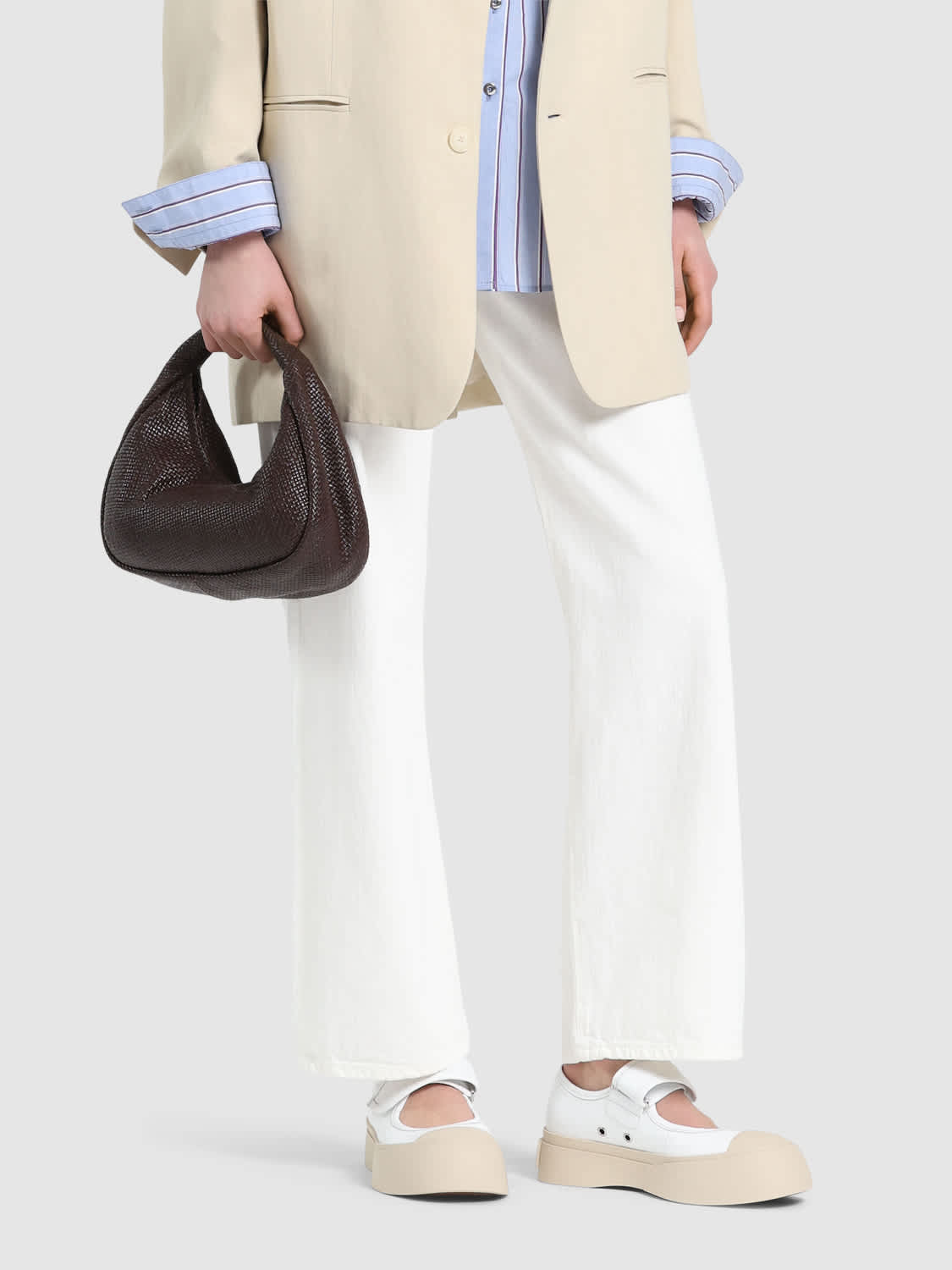 Marni Pablo レザーフラットシューズ 20mm Marni Pablo レザーフラットシューズ 20mm ナチュラル | Lyst