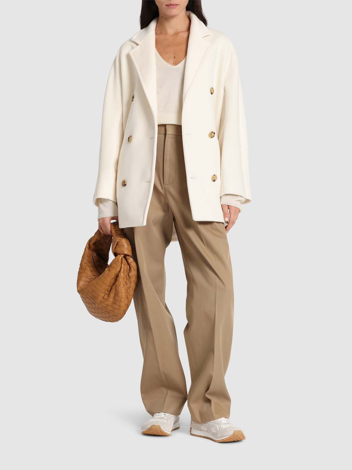 上質★ Max Mara Rebus ウール＆カシミアショートコート Max Mara MAX MARA マックスマーラ コート アウター REBUS