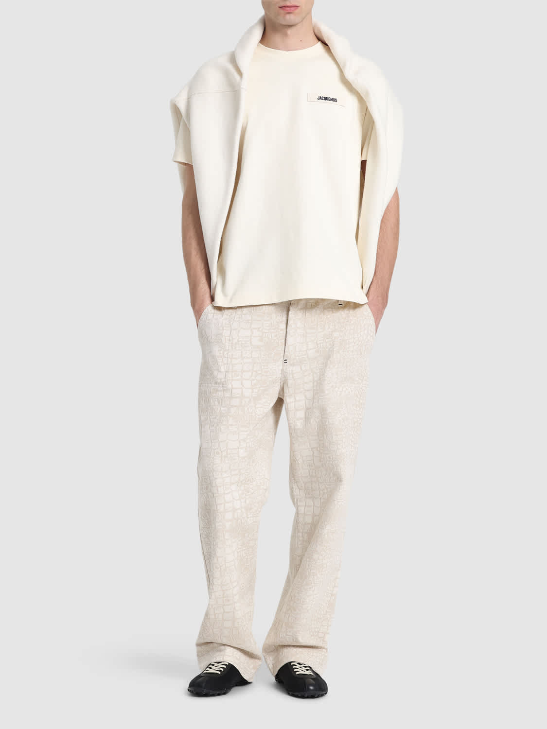 Le t-shirt gros grain cotton t-shirt - Jacquemus - Men | Luisaviaroma